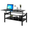 Coffee Table Modern Glass Lift Top