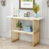 Accent Table 42 Inch Gold Entryway