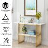 Accent Table 42 Inch Gold Entryway