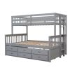Bunk Bed with Trundle Twin Over Full