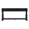 TREXM Console Table 63" Long Console Table with Drawers and Shelf for Entryway, Hallway, Living Room (Espresso, OLD SKU: WF193795AAB)