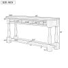 TREXM Console Table 63" Long Console Table with Drawers and Shelf for Entryway, Hallway, Living Room (Espresso, OLD SKU: WF193795AAB)