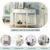 U-Style Modern Curved Console Table Sofa Table with 3 drawers and 1 Shelf for Hallway, Entryway, Living Room