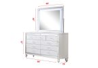 Sterling Queen 4 PC LED Bedroom set made with wood in White Color