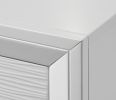 Nightstand White Finish 2 Drawer Storage