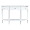 U-Style Modern Curved Console Table Sofa Table with 3 drawers and 1 Shelf for Hallway, Entryway, Living Room