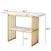 Accent Table 42 Inch Gold Entryway
