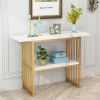 Accent Table 42 Inch Gold Entryway