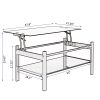 Coffee Table Modern Glass Lift Top