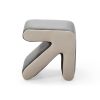 Modern Creative Upholstered Velvet Sofa Stool Kids Stool Shoe Bench Footrest Footstool Multifaceted Stool Ottoman Coffee Table Arrow Design Handicraft