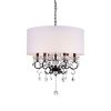 Warehouse of Tiffany Ninian Oiled-rubbed Bronze Crystal/Metal 6-light Chandelier