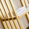 Modern Console Table, Metal Frame with Adjustable foot pads for Entrance, Corridor, Living room & Office.(Gold)
