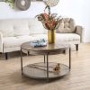 Round Wood Coffee Table