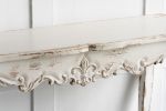 46" x 16.5" x 30" Slimline Whitewash Console Table, for Hallway Living Room Bedroom