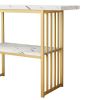 Accent Table 42 Inch Gold Entryway