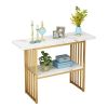 Accent Table 42 Inch Gold Entryway