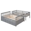 Bunk Bed with Trundle Twin Over Full