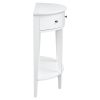 U-Style Modern Curved Console Table Sofa Table with 3 drawers and 1 Shelf for Hallway, Entryway, Living Room
