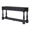 TREXM Console Table 63" Long Console Table with Drawers and Shelf for Entryway, Hallway, Living Room (Espresso, OLD SKU: WF193795AAB)