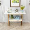 Accent Table 42 Inch Gold Entryway