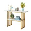 Accent Table 42 Inch Gold Entryway