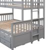 Bunk Bed with Trundle Twin Over Full