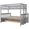 Bunk Bed with Trundle Twin Over Full