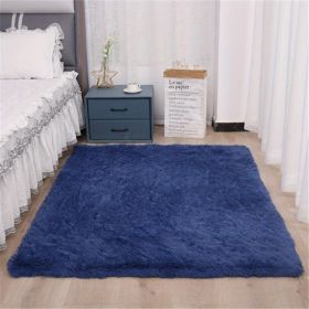 Area Rug Perfect For Home Decoration (Color: Dark Blue, size: 19.69*31.5inch)