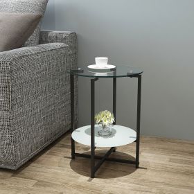 End Table 2 Layer Tempered Glass (Color: Transparent)