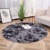 Tie-DyeRound Velvet Area Rug