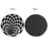 Area Mat Anti-slip Illusion Rug Doormat Round Living Room Carpet Mat