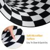 Area Mat Anti-slip Illusion Rug Doormat Round Living Room Carpet Mat
