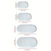Oval Faux Sheepskin Floor Mat