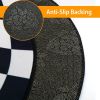 Area Mat Anti-slip Illusion Rug Doormat Round Living Room Carpet Mat